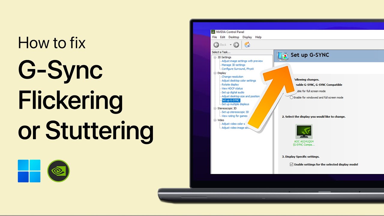 How to Fix G-Sync Flickering or Stuttering on Windows